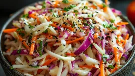 Imagem da notícia Coleslaw Vegano Estilo Delicatessen: Cremoso e Surpreendente
